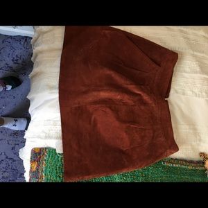 Forever 21 brown suede mini skirt
